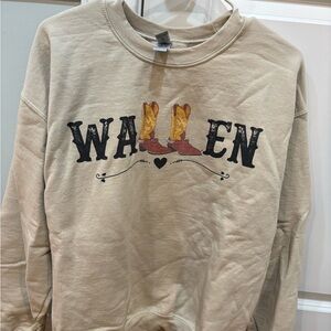 Wallen Graphic Sweatshirt with Boots Design